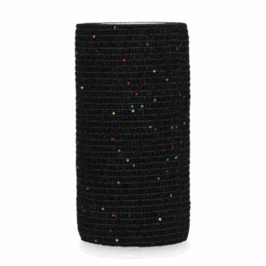 Excellent Animal Glitter Bandage Profi 10 cm - Zwart