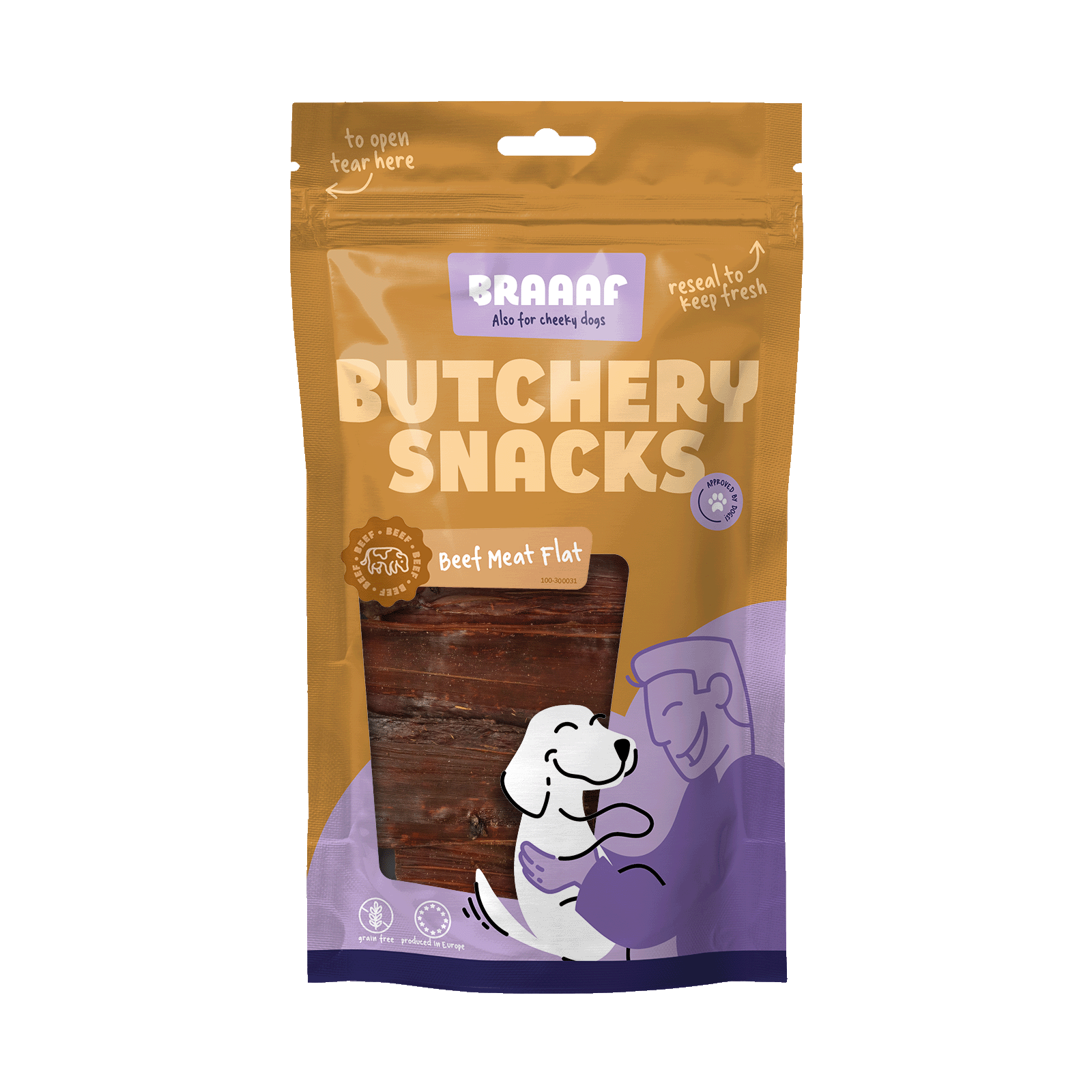 Braaaf Butchery Snacks Rundvlees plat 125 g 2026 Braaaf Butchery Snacks Rundvlees plat 125 g