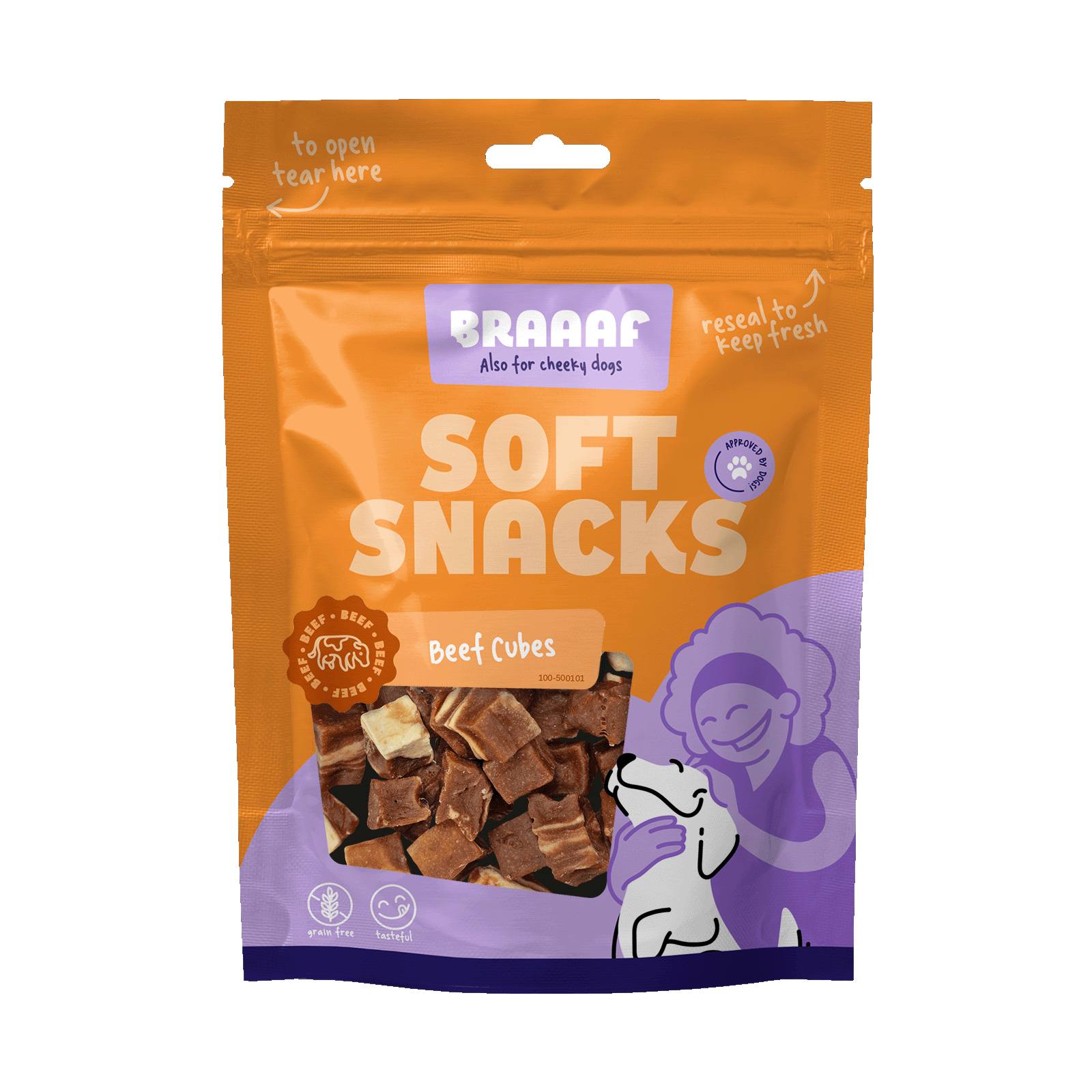 Braaaf Soft Snack Cubes - Rund & Vis 2026 Braaaf Soft Snack Cubes - Rund & Vis