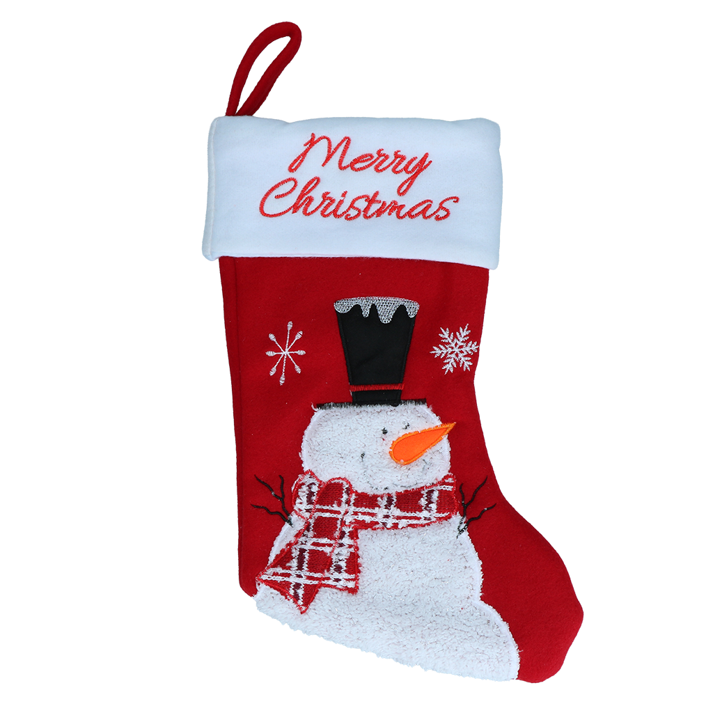 Kerstsokken Christmas Stocking Wooly Snowman 2026 Kerstsokken Christmas Stocking Wooly Snowman