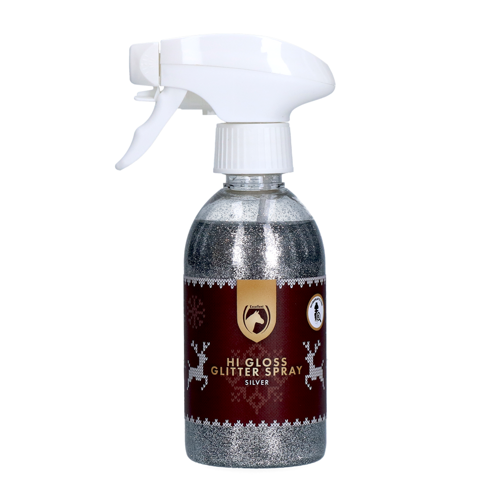Excellent Horse Christmas Hi Gloss Glitter Spray Zilver 250 ml 2026 Excellent Horse Christmas Hi Gloss Glitter Spray Zilver 250 ml