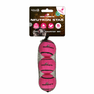 Dog Comets Tennisbal Met Pieper Neutron Star S Roze (3-pack)