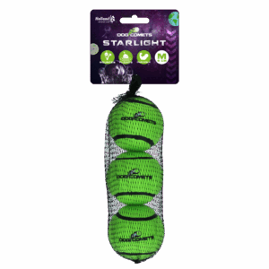 Dog Comets Tennisbal Starlight M Groen (3-Pack)