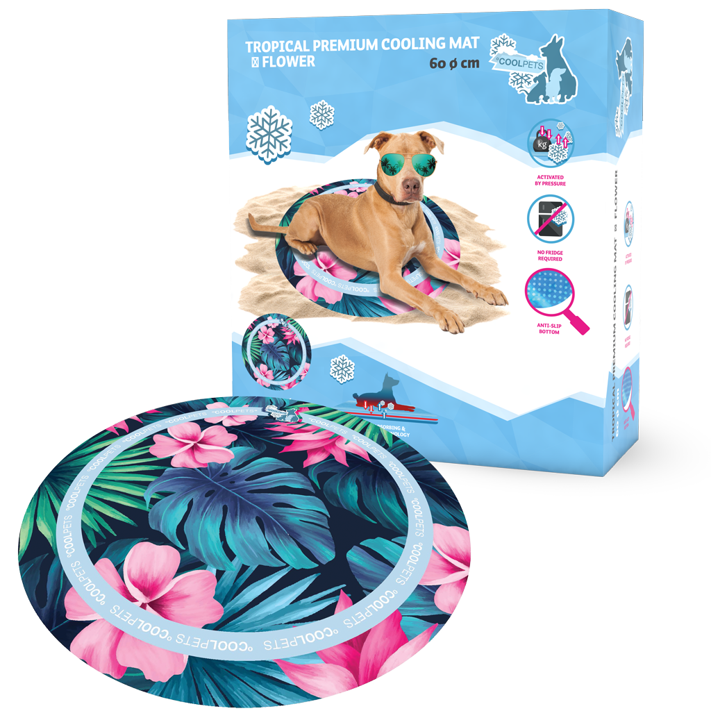 CoolPets Tropical Premium Cooling Mat Flower 2026 CoolPets Tropical Premium Cooling Mat Flower