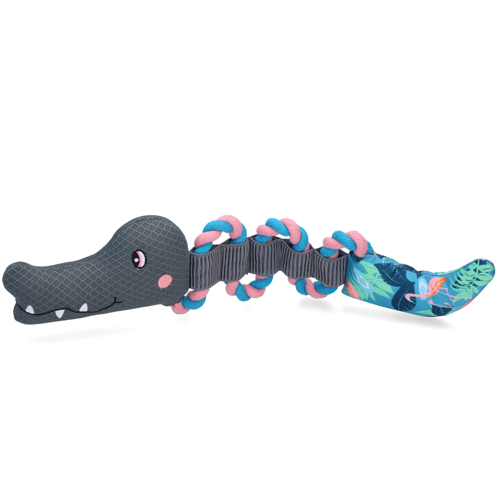 CoolPets Pull Me! Crocky Rope Flamingo 2026 CoolPets Pull Me! Crocky Rope Flamingo - Afbeelding 2