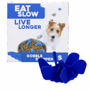 Eat Slow Live Longer Gobble Stopper Blauw S