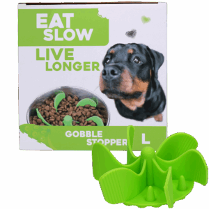 Eat Slow Live Longer Gobble Stopper Groen L