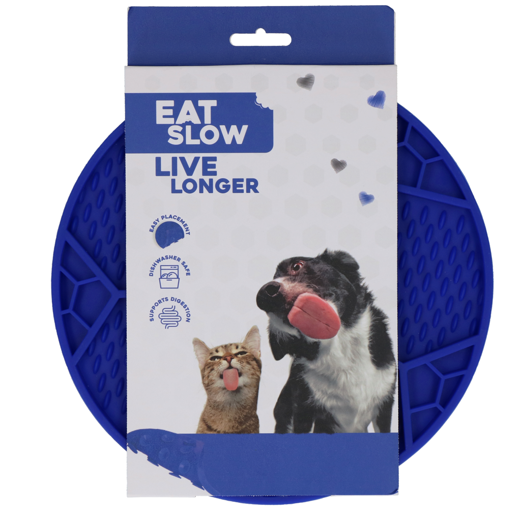 Eat Slow Live Longer Lick Mat Soccer Ball Blauw 2026 Eat Slow Live Longer Lick Mat Soccer Ball Blauw