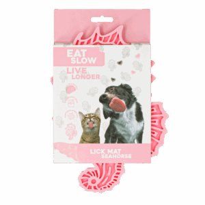 Eat Slow Live Longer Lick Mat Seahorse Roze