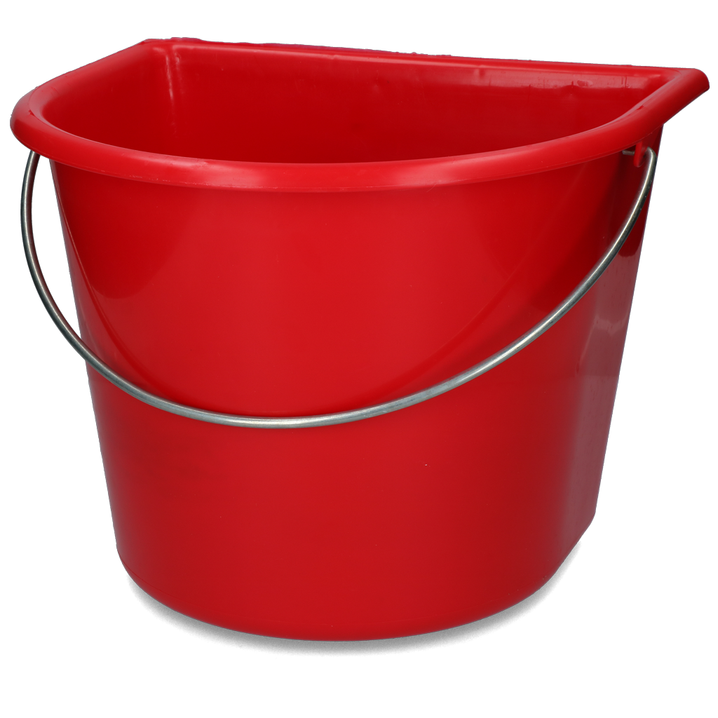 Emmer met vlakke kant 15 l Rood 2026 Emmer met vlakke kant 15 l Rood