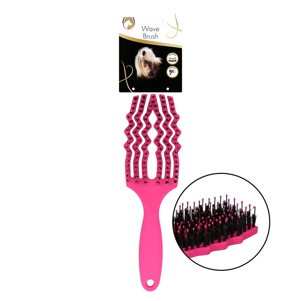 Excellent Horse Wave Brush Roze 2026 Excellent Horse Wave Brush Roze