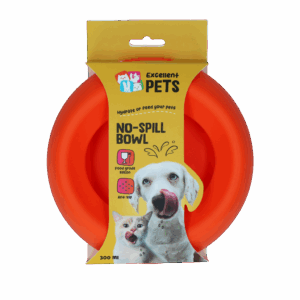Excellent Pets No-Spill Bowl 300ml Oranje S