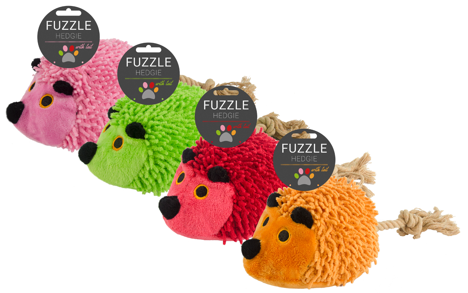 Fuzzle Hedgie met staart Rood 2026 Fuzzle Hedgie met staart Rood - Afbeelding 4