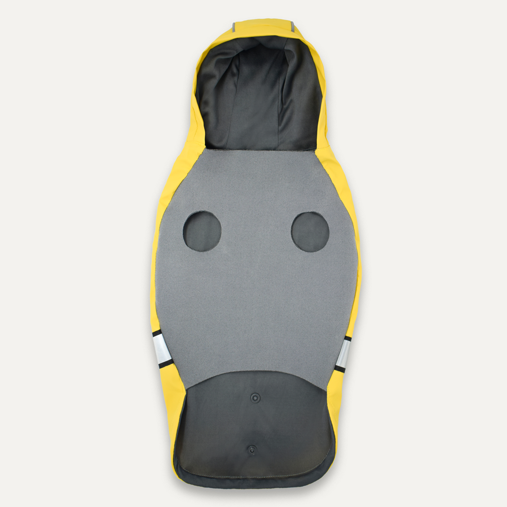 Goo-eez Reflective Hooded Raincoat S Geel/Grijs 2026 Goo-eez Reflective Hooded Raincoat S Geel/Grijs - Afbeelding 4