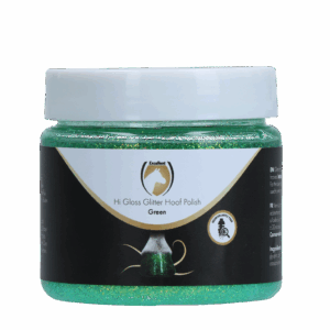 Excellent Horse Hi Gloss Glitter Hoof Polish Green 150 ml