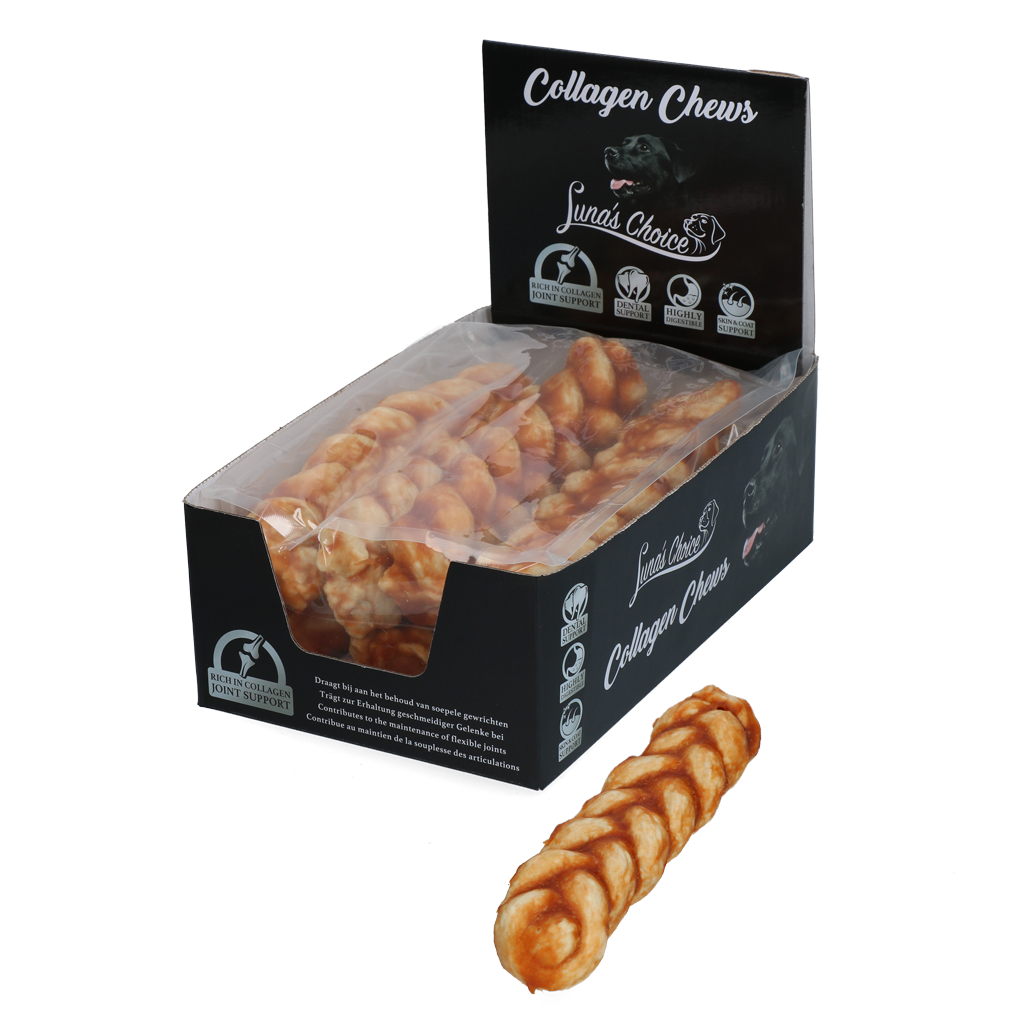 Luna's Choice Collagen Chews Braid Kip L 2026 Luna's Choice Collagen Chews Braid Kip L - Afbeelding 3