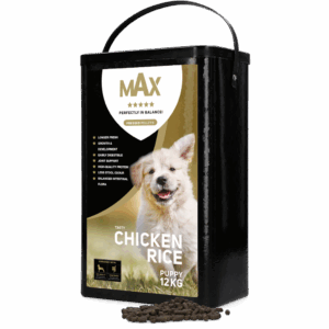 Max Puppy Geperste Brokken Kip & Rijst 12 kg