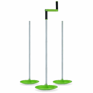 Twist butler 125 cm 3 stuks met 1 Zwengel