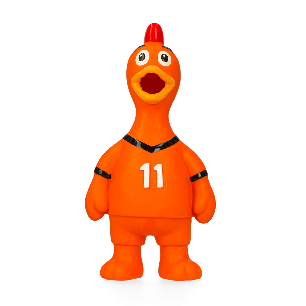 Oranje Latex Hondenspeeltjes WK Kip 2026 Oranje Latex Hondenspeeltjes WK Kip