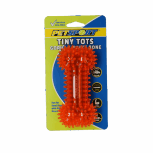 Petsport Tiny Tots Gorilla Spiky Bone Assorti