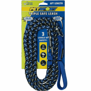Petsport Triple Safe Leash Blauw 1,8 m