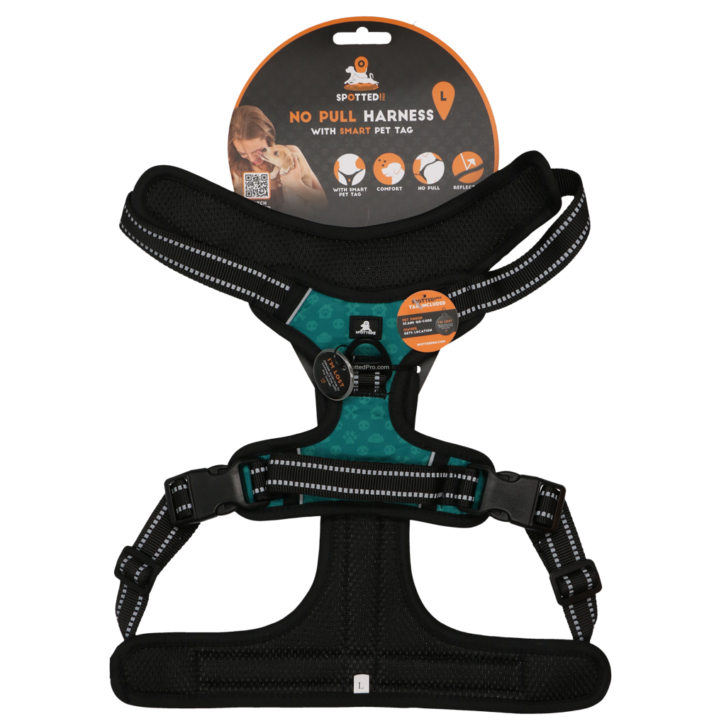Spotted! Pro No Pull Harnas Groen L 2026 Spotted! Pro No Pull Harnas Groen L