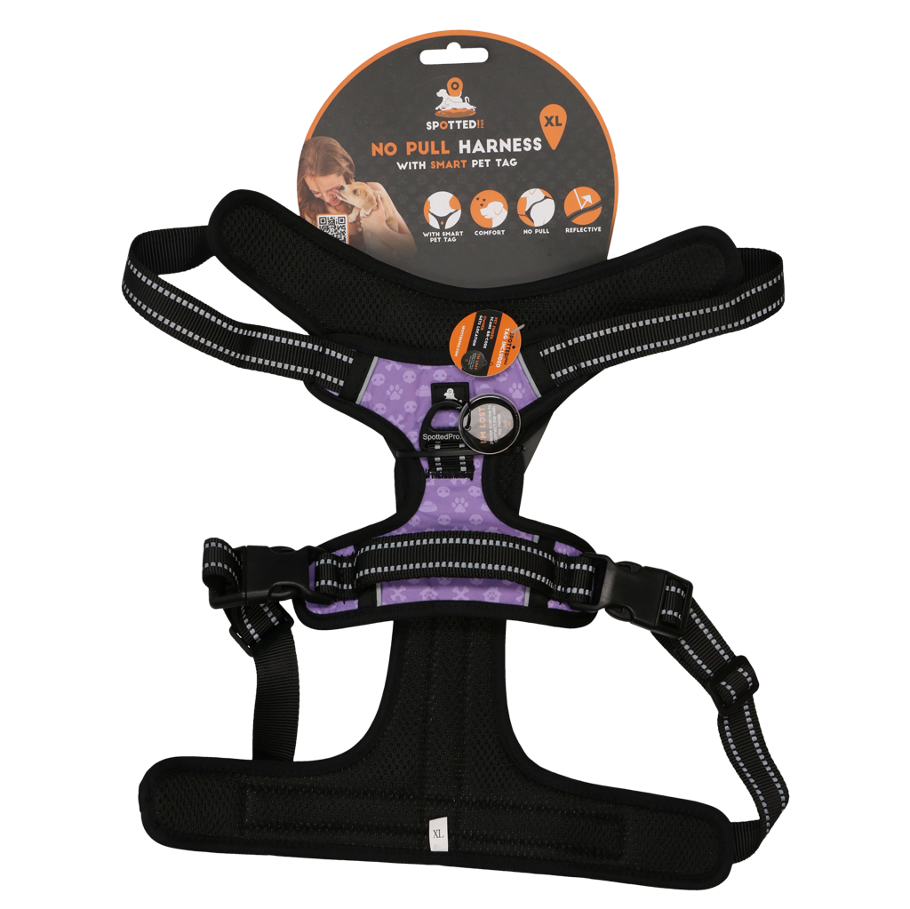 Spotted! Pro No Pull Harnas Paars XL 2026 Spotted! Pro No Pull Harnas Paars XL