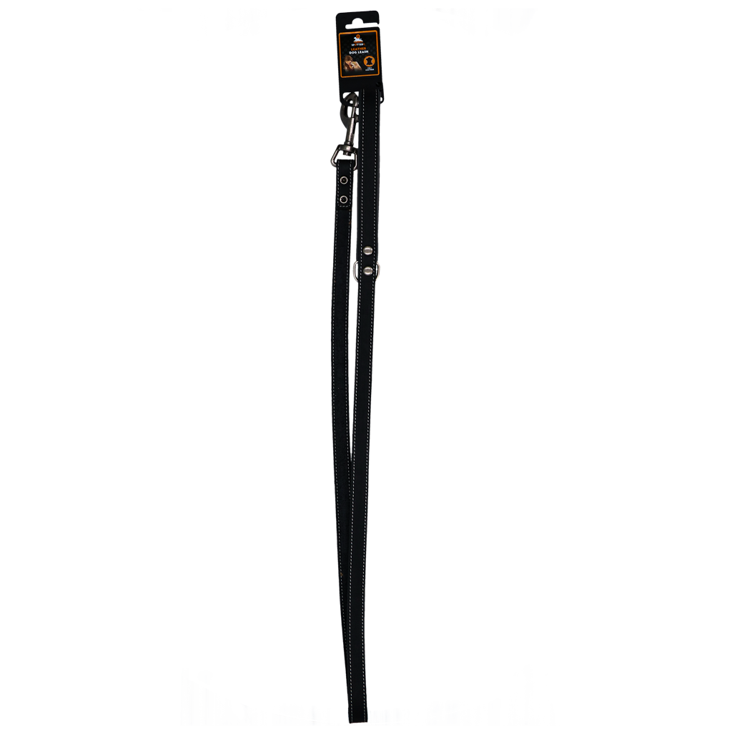 Spotted! Pro Leren Hondenlijn Zwart 2026 Spotted! Pro Leren Hondenlijn Zwart - Afbeelding 2