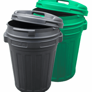 Voerton met draaisluiting 70 liter Groen