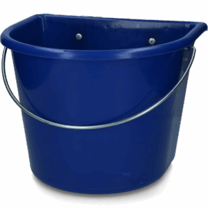 vPlast Voerbak met haken & hengsel 15 l Donkerblauw