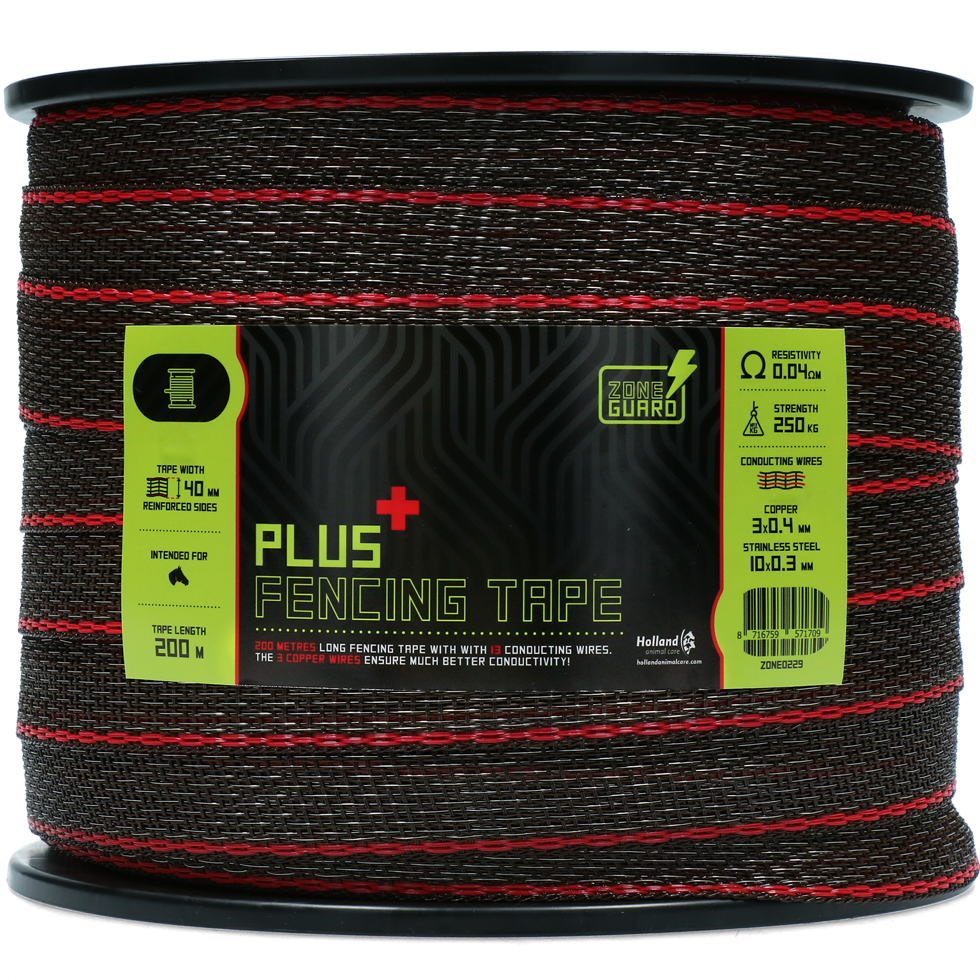 ZoneGuard 40 mm Plus afrasteringslint bruin 200 m 2026 ZoneGuard 40 mm Plus afrasteringslint bruin 200 m - Afbeelding 5